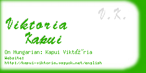 viktoria kapui business card